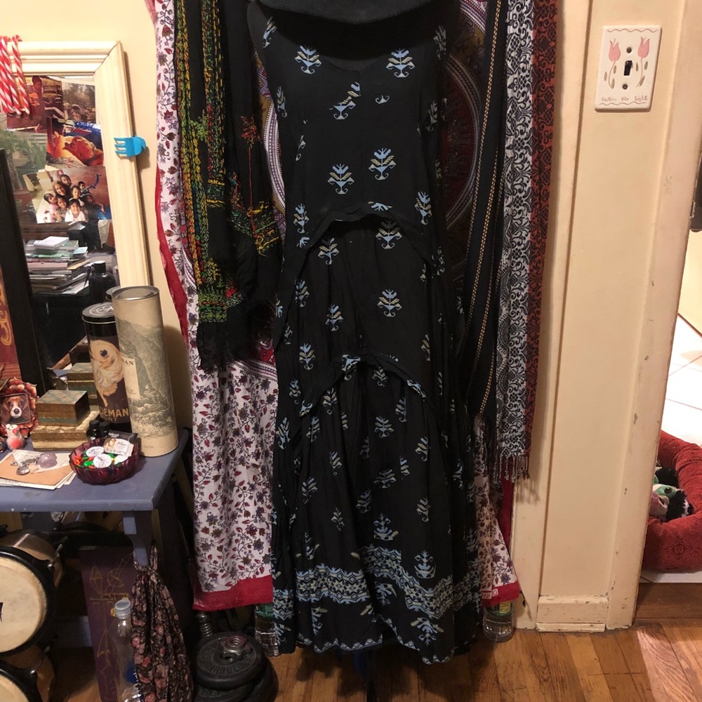 🔅Navy Blue Patterned Maxi🔅